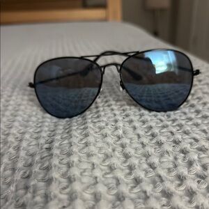 Black Aviator Sunglasses